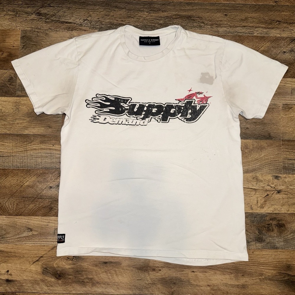 Supply & Demand Martinez Graphic T-Shirt Beige M
